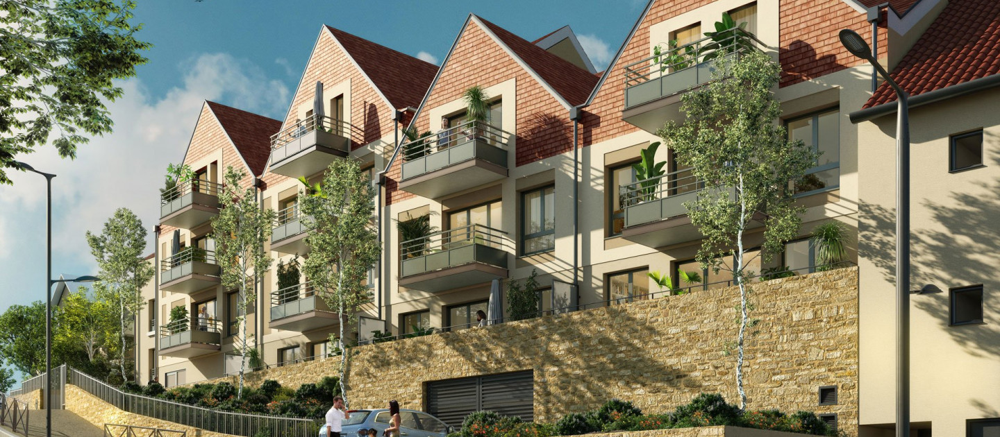 LES JARDINS D'AVIGNOU - Perspective bâtiment